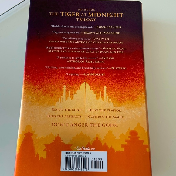 The chariot at dusk by swati teerdhala hardcover fantasty book tiger at midnight - Picture 2 of 9